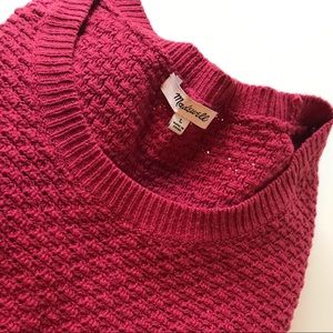Madewell Red Knit Sweater